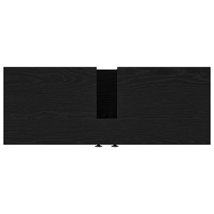 Badeværelsesskabsunder Sort eg 80 x 30 x 60 cm Konstrueret træ