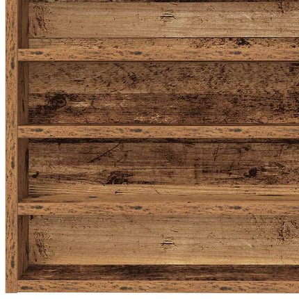 Display Skab Vægmonteret Gammelt træ 100 x 8,5 x 50 cm