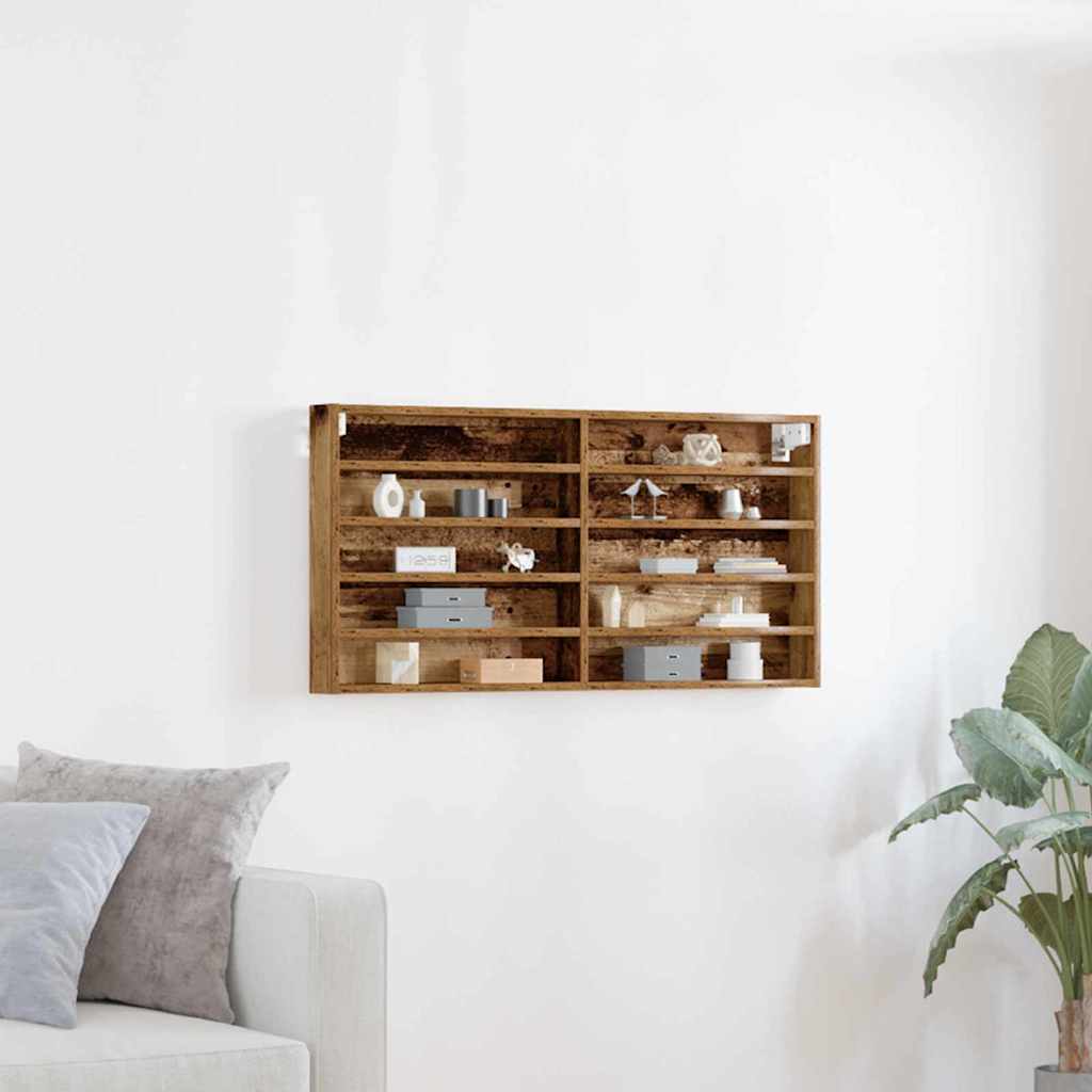 Display Skab Gammelt træ 100 x 8,5 x 50 cm Konstrueret træ billede