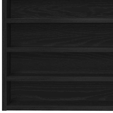 Display Skab Vægmonteret Sort eg 100 x 8,5 x 50 cm
