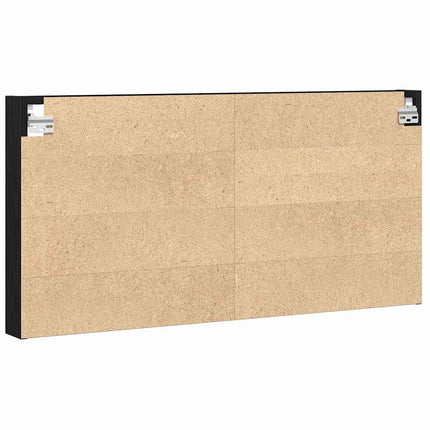 Display Skab Vægmonteret Sort eg 100 x 8,5 x 50 cm
