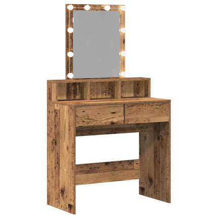 Sminkebord - Dressingbord Gammelt træ 80 x 41 x 144,5 cm Konstrueret træ