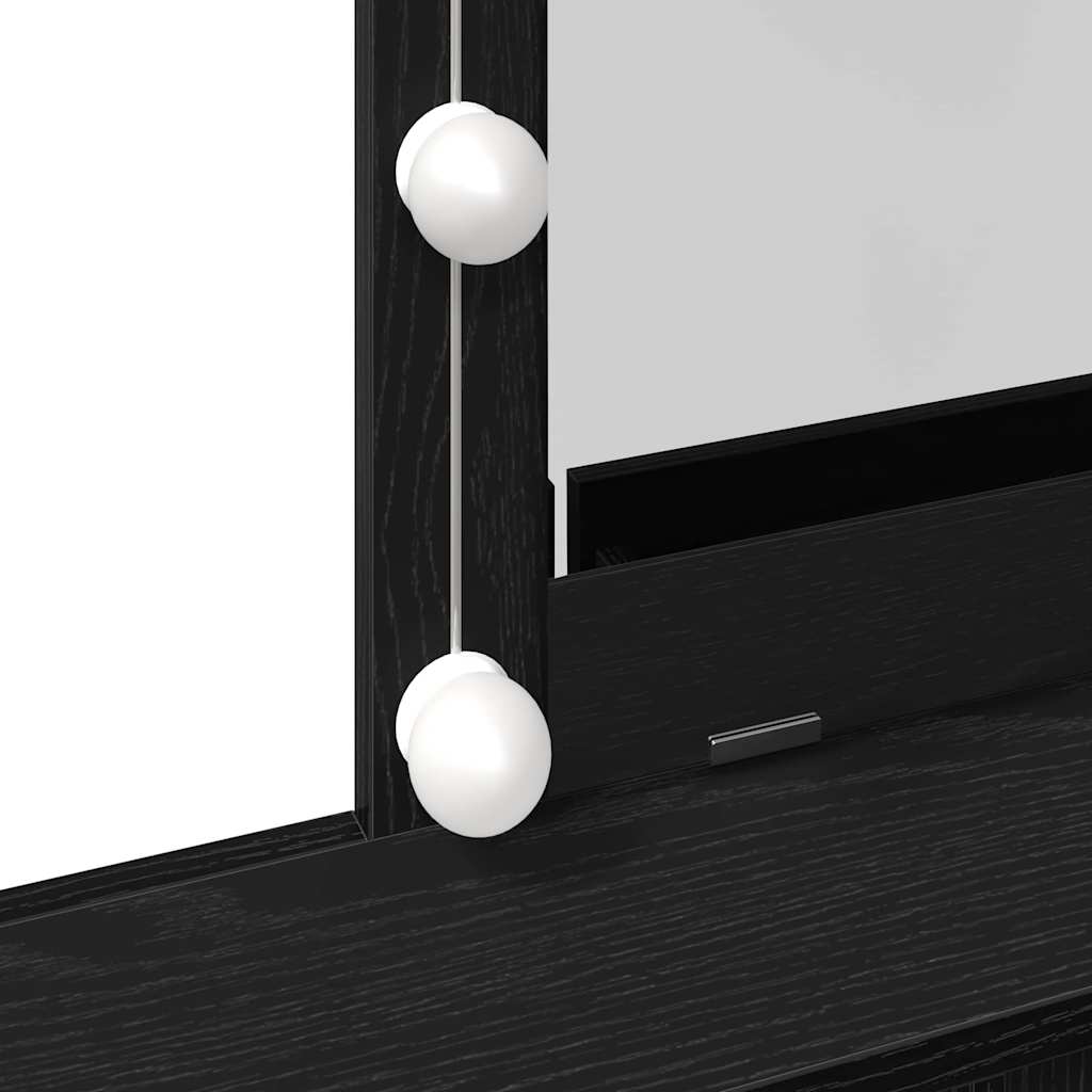 Sminkebord - Dressingbord Sort eg 80 x 41 x 144,5 cm Konstrueret træ