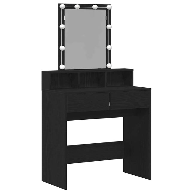 Sminkebord - Dressingbord Sort eg 80 x 41 x 144,5 cm Konstrueret træ