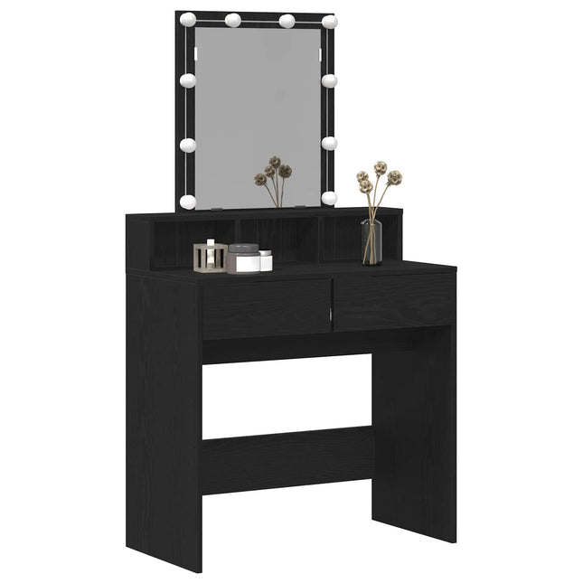 Sminkebord - Dressingbord Sort eg 80 x 41 x 144,5 cm Konstrueret træ