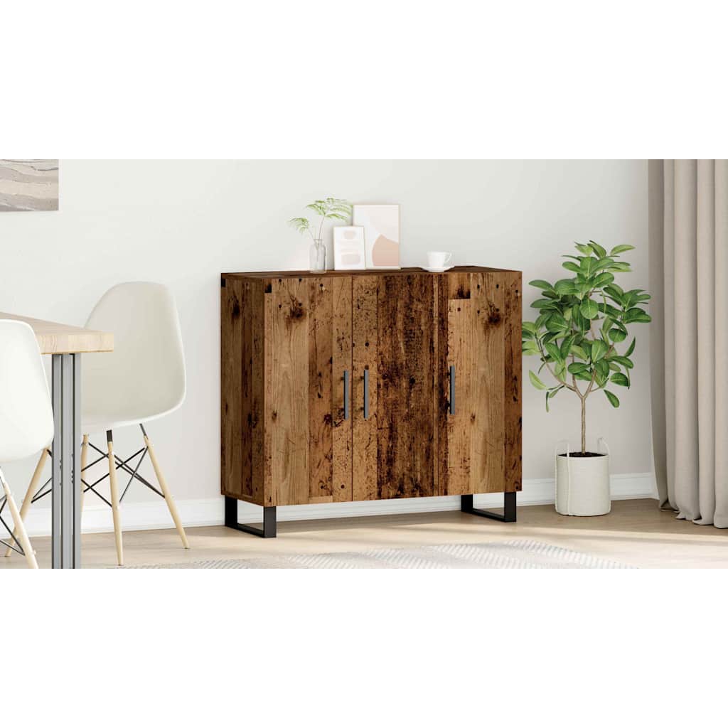 Sideboard Gammelt træ 90 x 34 x 80 cm Konstrueret træ