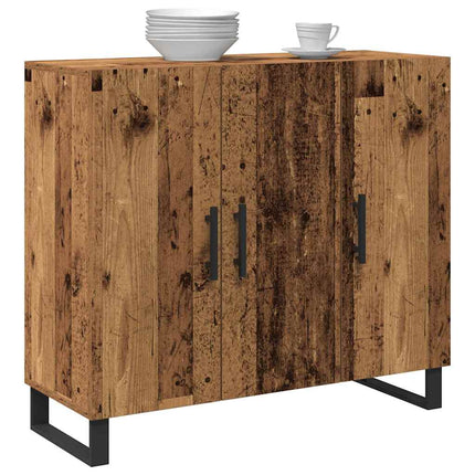 Sideboard Gammelt træ 90 x 34 x 80 cm Konstrueret træ