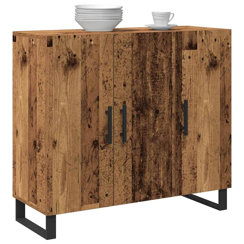 Sideboard Gammelt træ 90 x 34 x 80 cm Konstrueret træ