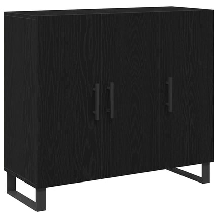 Sideboard Sort eg 90 x 34 x 80 cm Konstrueret træ