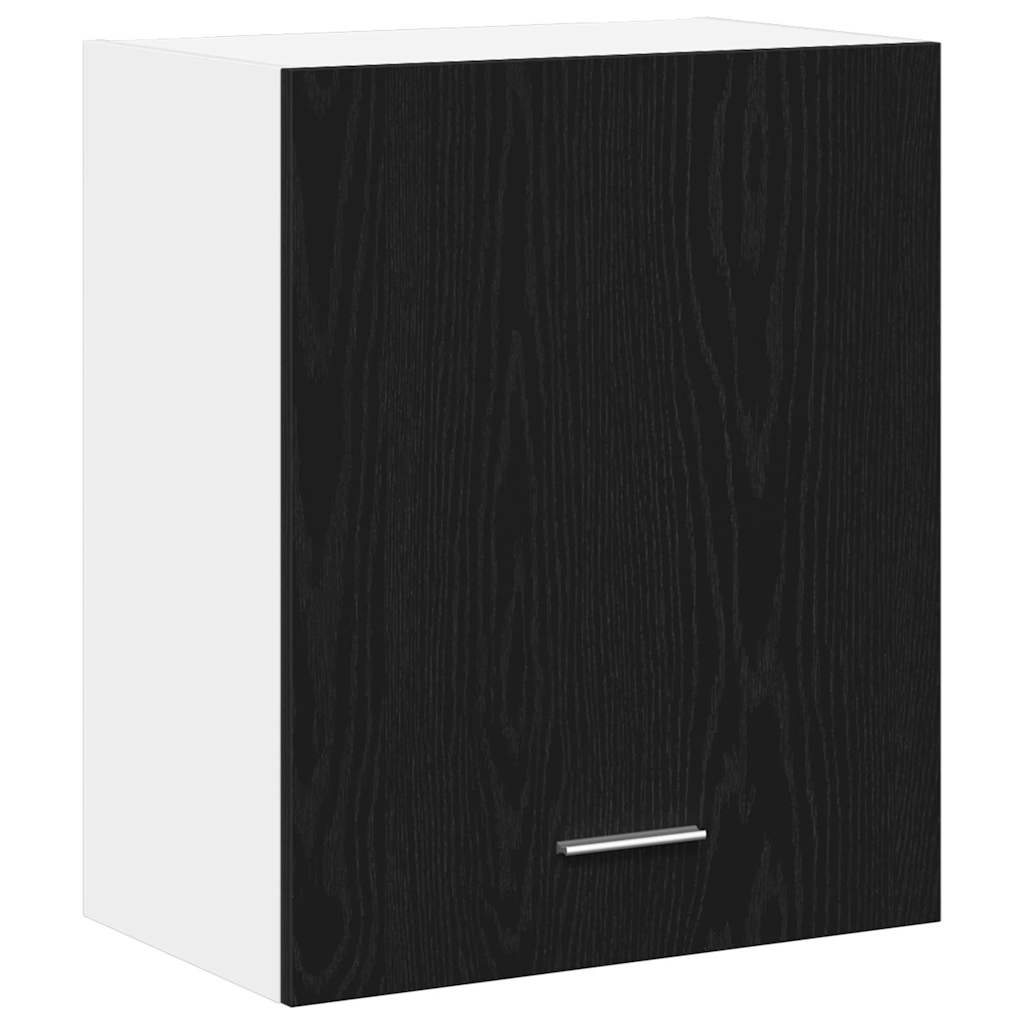 Hængeskab Lyon 2 pcs Sort eg 50 x 31 x 60 cm Konstrueret træ