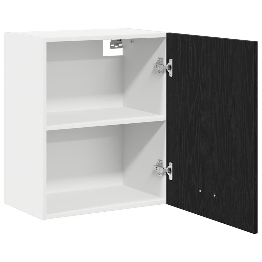 Hængeskab Lyon 2 pcs Sort eg 50 x 31 x 60 cm Konstrueret træ