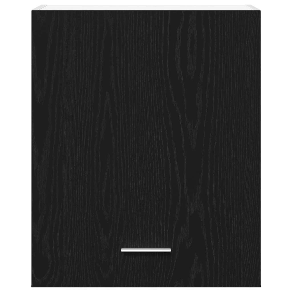 Hængeskab Lyon 2 pcs Sort eg 50 x 31 x 60 cm Konstrueret træ