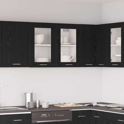 Hængeskab Lyon Sort eg 80 x 31 x 60 cm Konstrueret træ