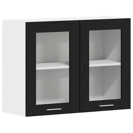 Hængeskab Lyon Sort eg 80 x 31 x 60 cm Konstrueret træ