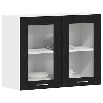 Hængeskab Lyon Sort eg 80 x 31 x 60 cm Konstrueret træ