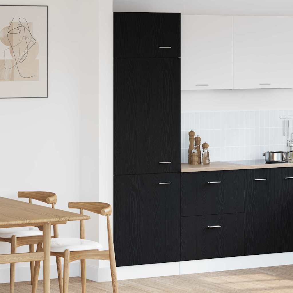 Hængeskab Lyon Sort eg 60 x 31 x 207 cm Konstrueret træ