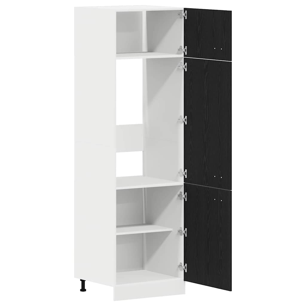 Hængeskab Lyon Sort eg 60 x 31 x 207 cm Konstrueret træ