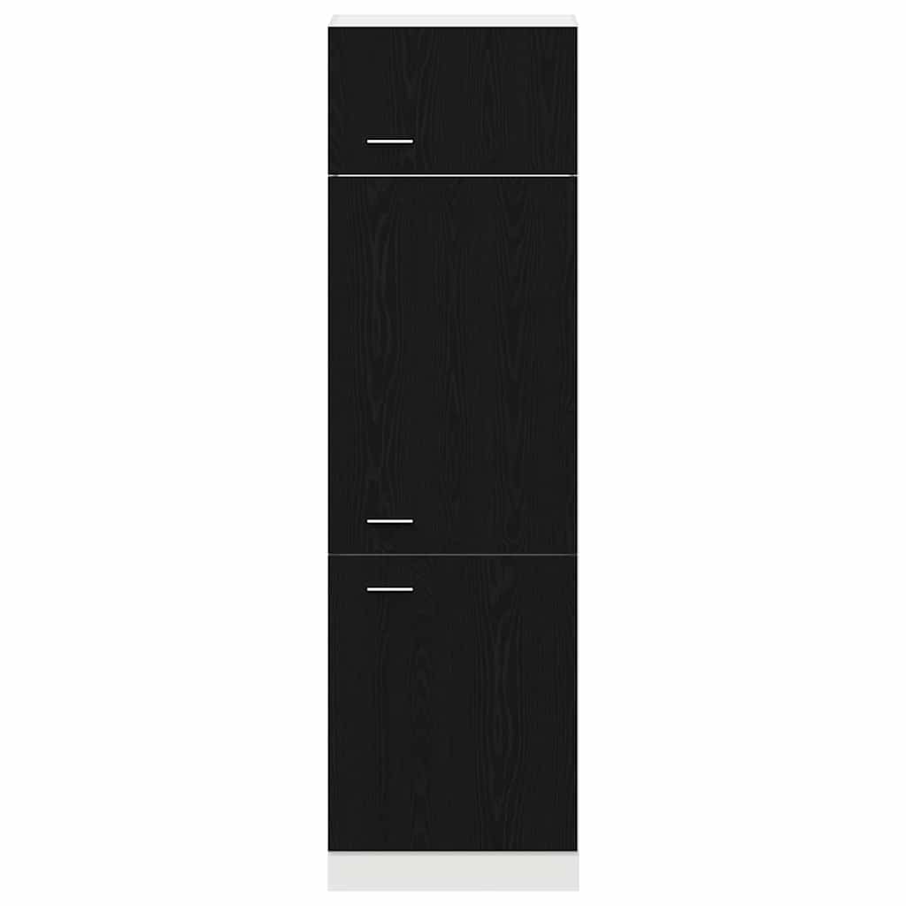 Hængeskab Lyon Sort eg 60 x 31 x 207 cm Konstrueret træ