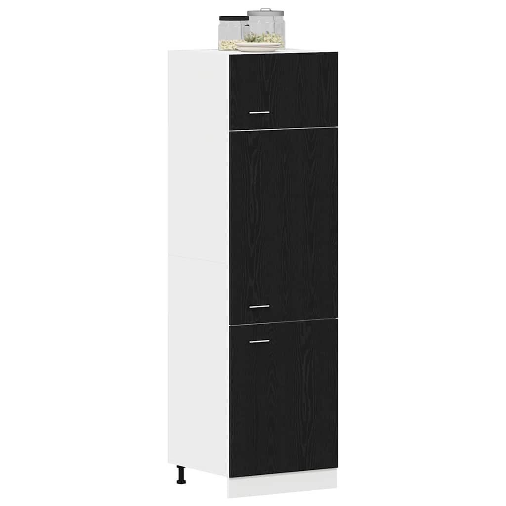Hængeskab Lyon Sort eg 60 x 31 x 207 cm Konstrueret træ