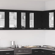 Hængeskab med hylde Sort eg 60 x 31 x 60 cm Konstrueret træ