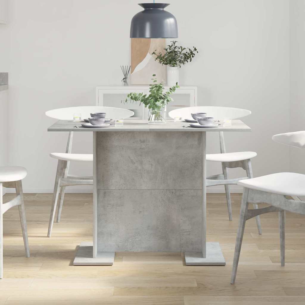 Spisebord Beton Grå 110 x 60 x 75 cm Konstrueret træ