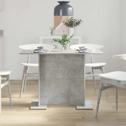 Spisebord 110 x 60 x 75 cm Konstrueret træ Beton Grå