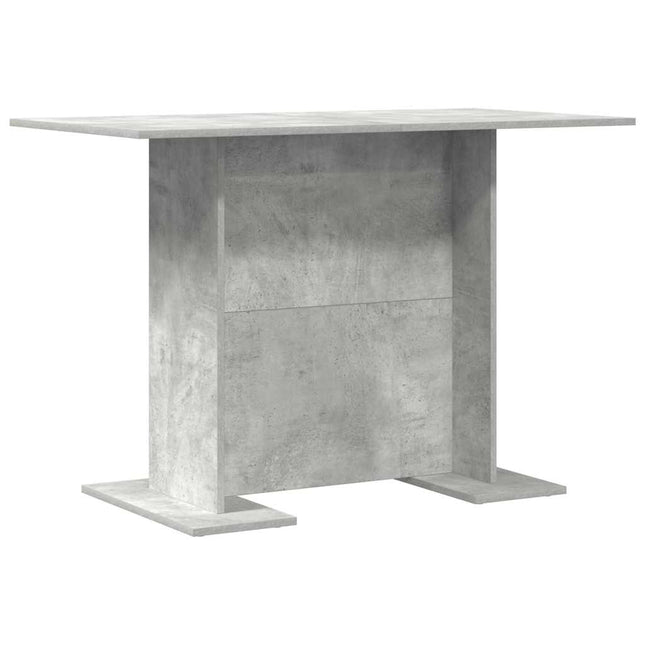 Spisebord Beton Grå 110 x 60 x 75 cm Konstrueret træ