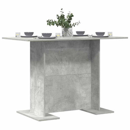 Spisebord 110 x 60 x 75 cm Konstrueret træ Beton Grå
