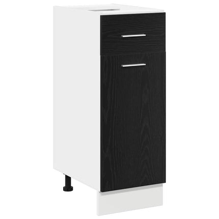 Hængeskab med skuffe Sort eg 30 x 46 x 81,5 cm Konstrueret træ