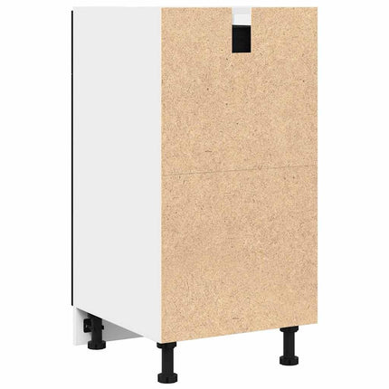 Hængeskab med skuffe Sort eg 40 x 46 x 81,5 cm Konstrueret træ