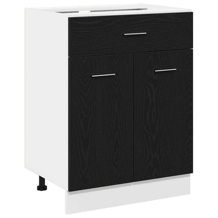 Hængeskab Sort eg 60 x 46 x 81,5 cm Konstrueret træ
