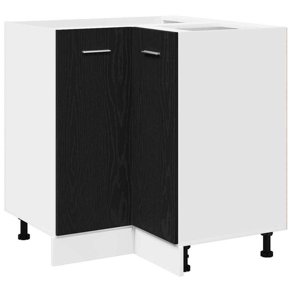 Hængeskab Sort eg 75,5 x 75,5 x 80,5 cm Konstrueret træ