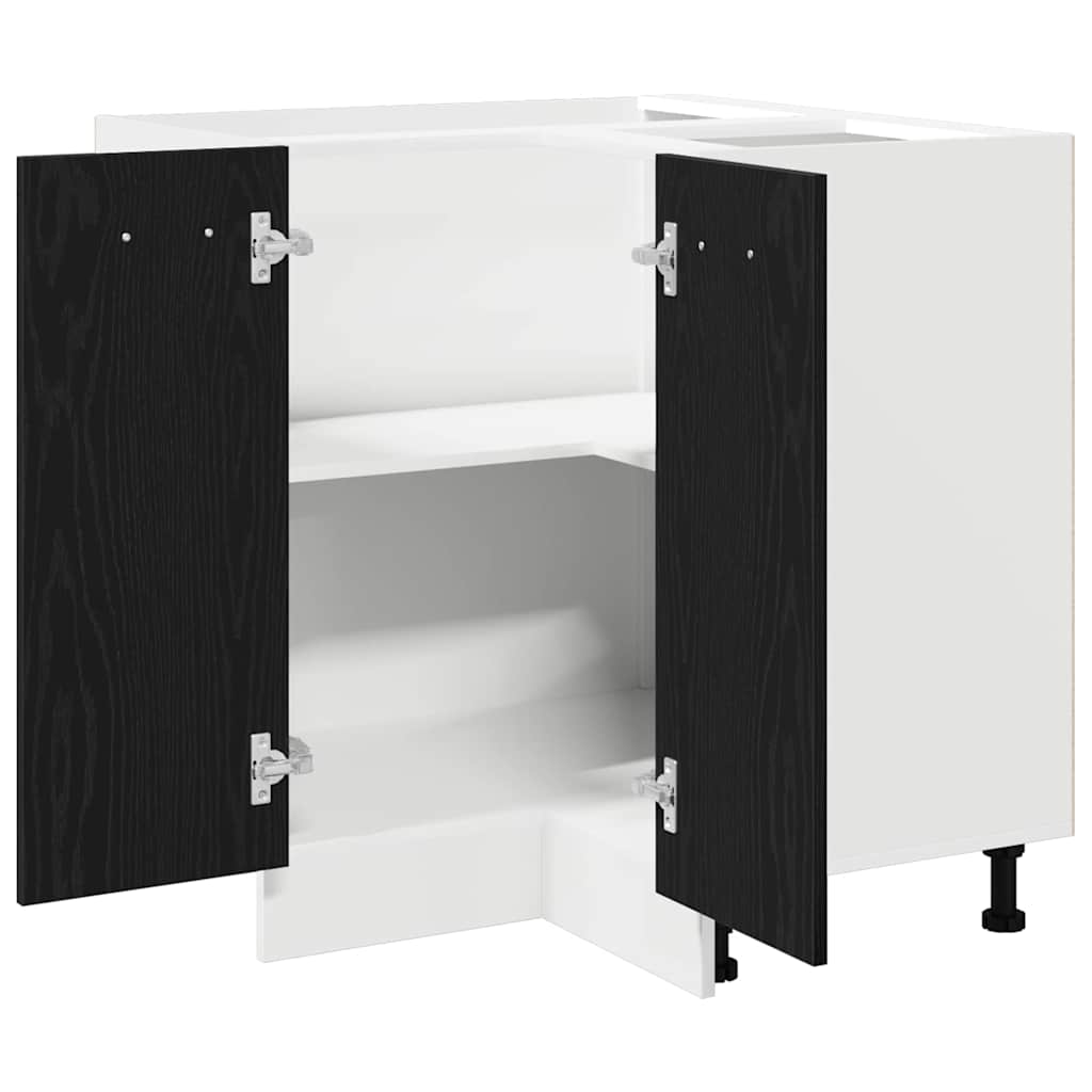 Hængeskab Sort eg 75,5 x 75,5 x 80,5 cm Konstrueret træ