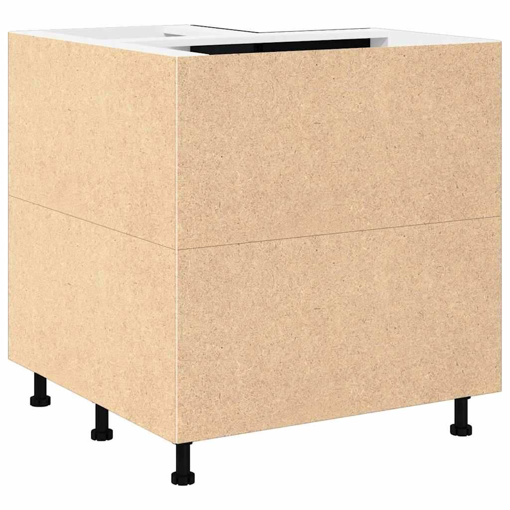 Hængeskab Sort eg 75,5 x 75,5 x 80,5 cm Konstrueret træ