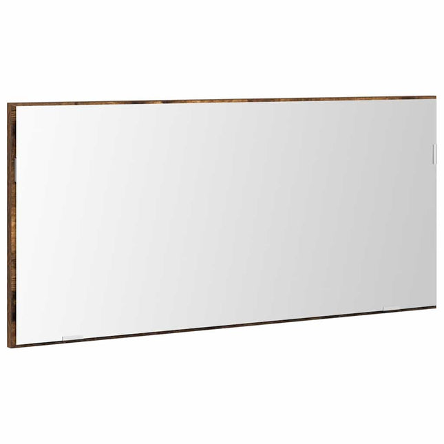 Spejl Brun 80 x 37 cm Glas og Ingeniørtræ