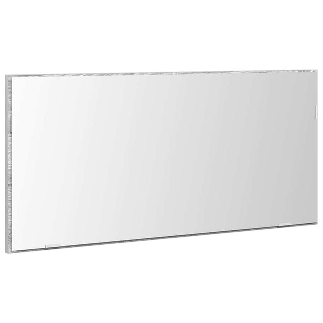Spejl Vægmonteret Høj grå sonoma 80 x 37 cm Glas og Ingeniørtræ
