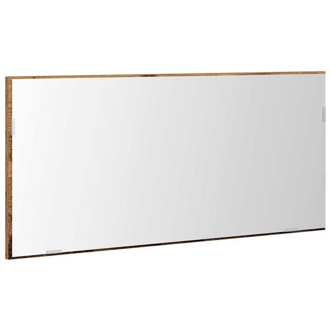 Spejl Vægmonteret Gammelt træ 80 x 37 cm Glas og Ingeniørtræ