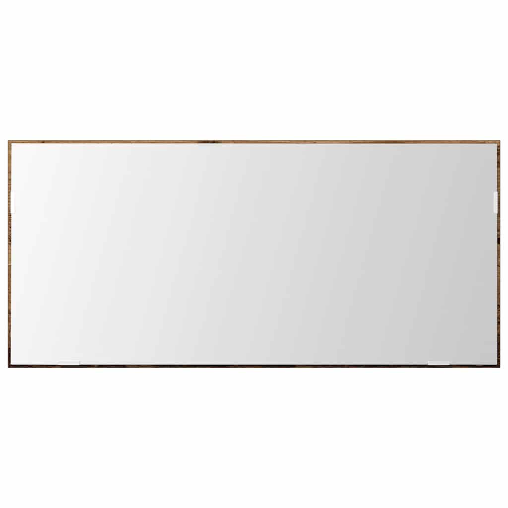 Spejl Vægmonteret Gammelt træ 80 x 37 cm Glas og Ingeniørtræ
