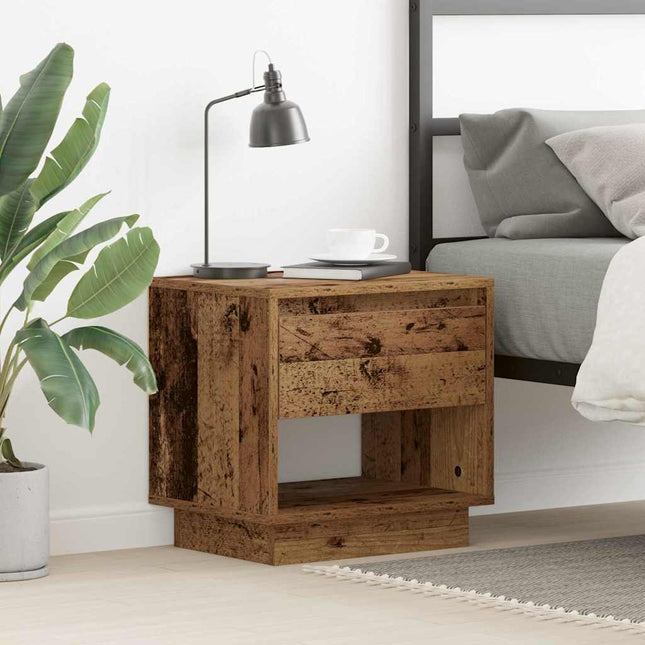 Natbord Gammelt træ 45 x 34 x 44 cm Konstrueret træ