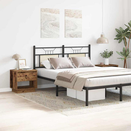 Natbord 2 stk. Gammelt træ 45 x 34 x 44 cm Konstrueret træ