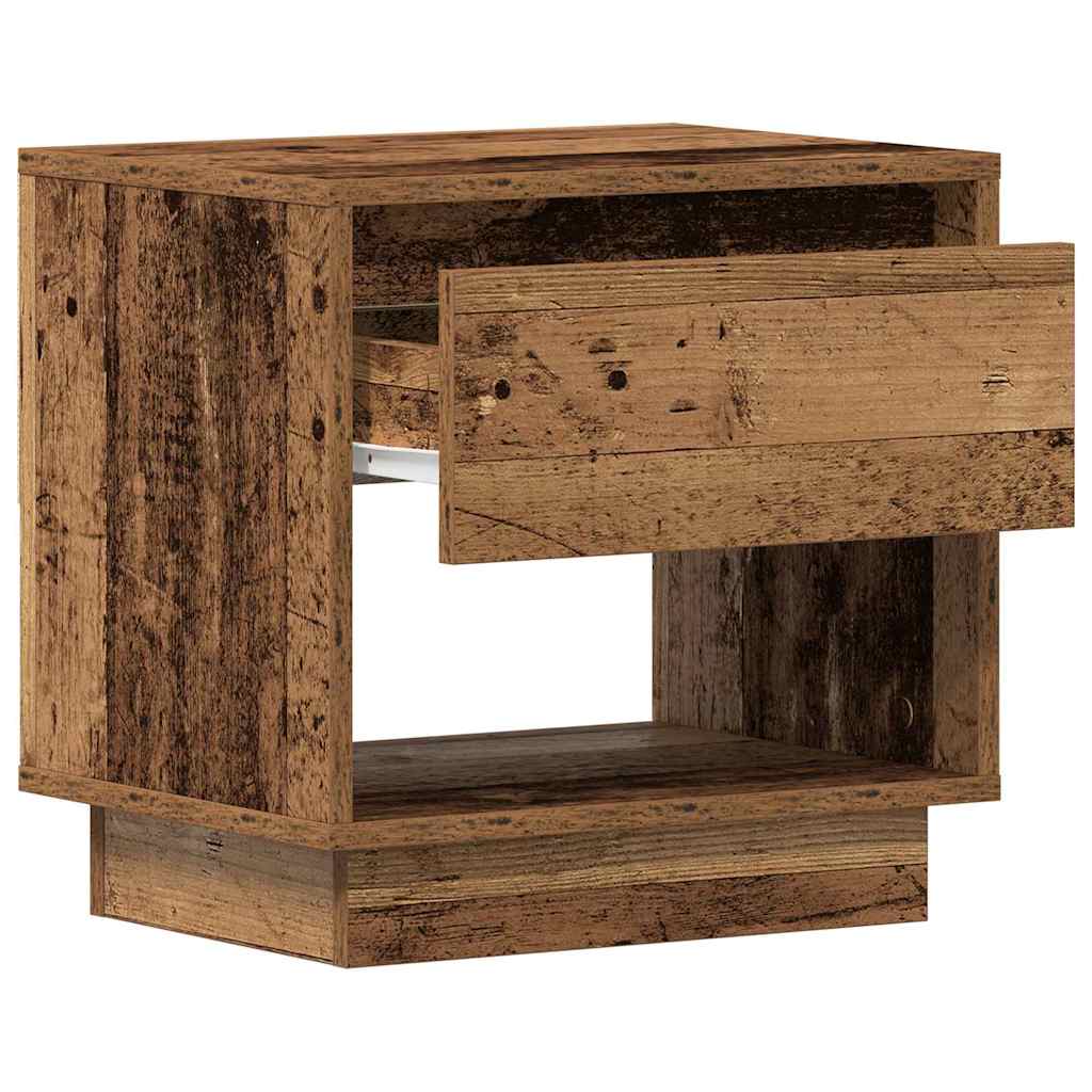 Natbord 2 pcs Gammelt træ 45 x 34 x 44 cm Konstrueret træ