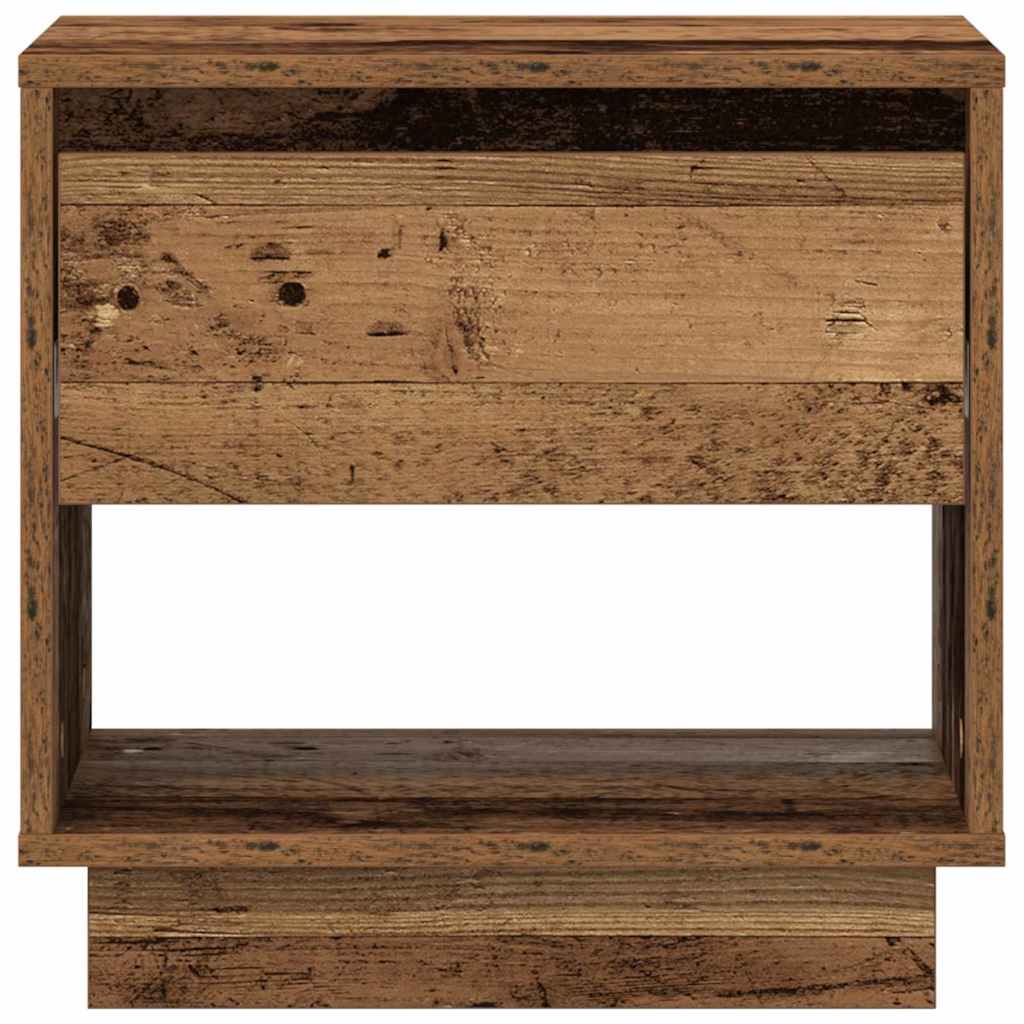 Natbord 2 pcs Gammelt træ 45 x 34 x 44 cm Konstrueret træ