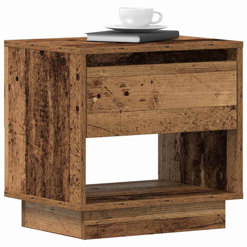 Natbord 2 pcs Gammelt træ 45 x 34 x 44 cm Konstrueret træ