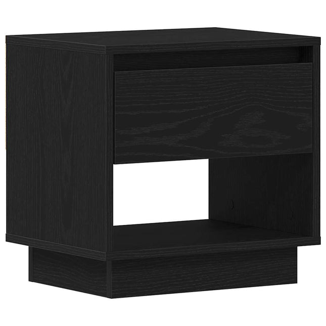 Natbord Sort eg 45 x 34 x 44 cm Konstrueret træ