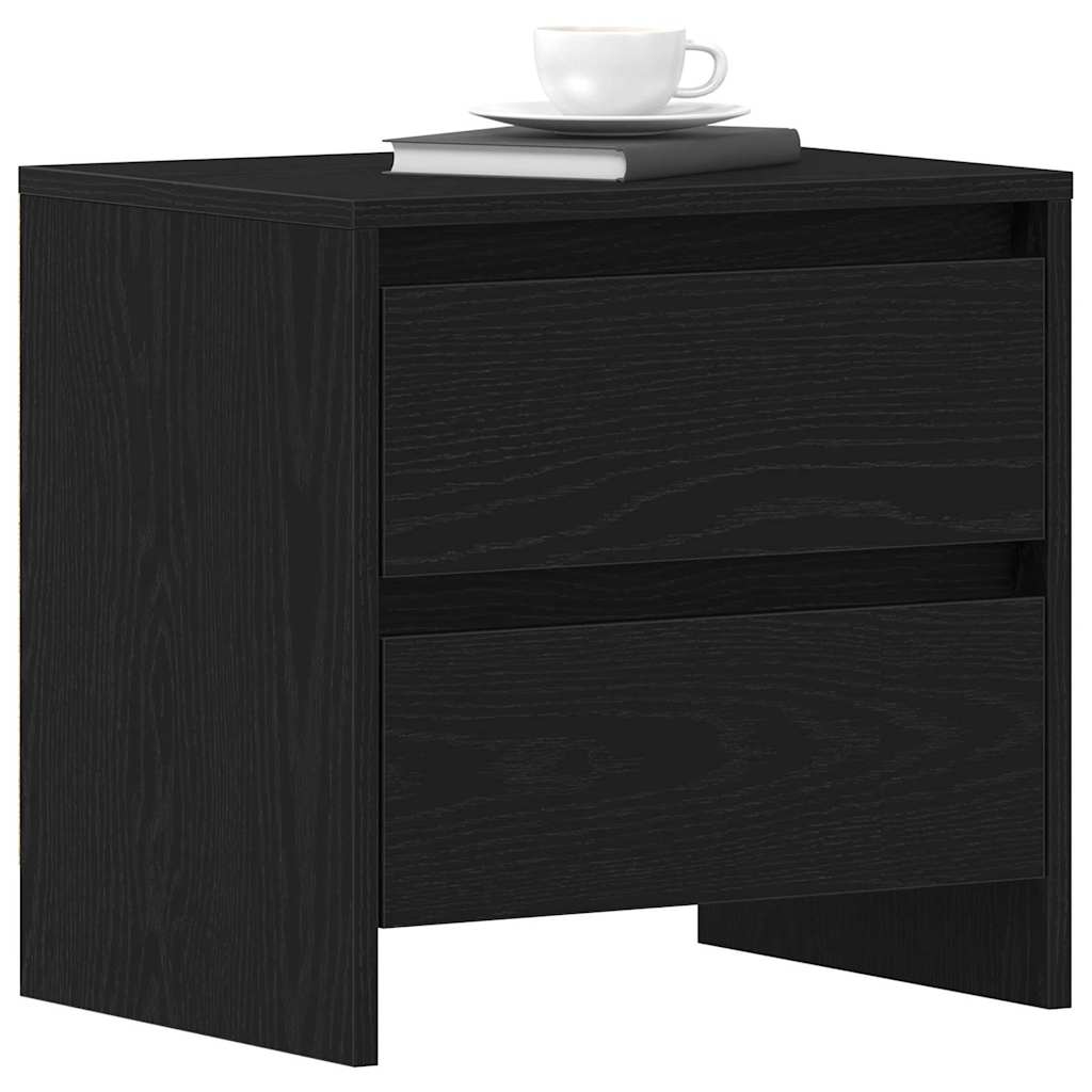 Natskab med skuffe Sort eg 45 x 34 x 44,5 cm Konstrueret træ