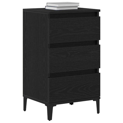 Natskab Sort eg 45 x 35 x 44 cm Konstrueret træ