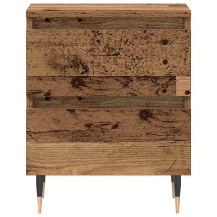 Natskab 2 stk. Gammelt træ 40 x 35 x 50 cm Konstrueret træ