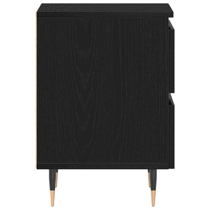 Natskab 2 pcs Sort eg 40 x 35 x 50 cm Konstrueret træ
