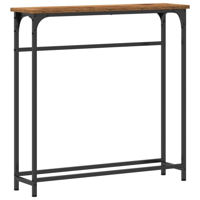 Konsolbord Gammelt træ 75 x 19,5 x 75 cm Konstrueret træ