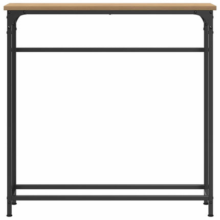 Konsolbord Artisan Egetræ 75 x 19,5 x 75 cm Konstrueret træ